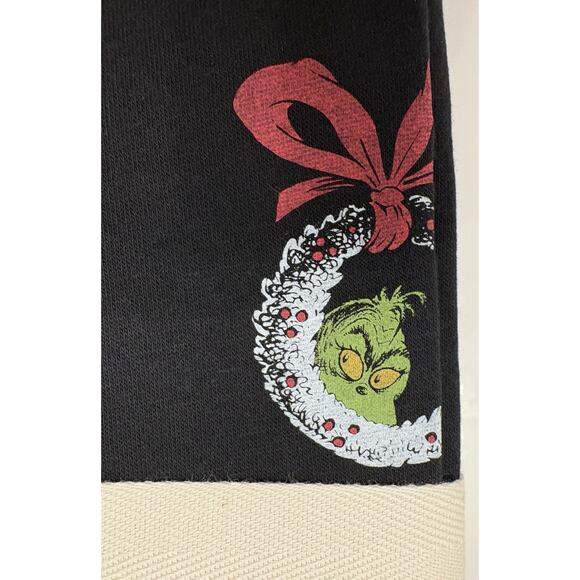 American Eagle Mens Grinch Lounge Fleece PJ Set Size Medium Black NWT - Picture 6 of 8